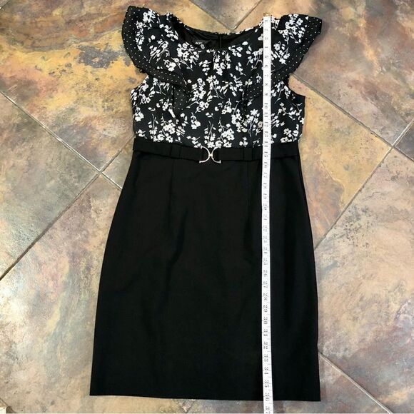 ALYX Dress Women’s Floral on Top Pencil Skirt on Bottom with Waist Belt Size 10 - Picture 7 of 13